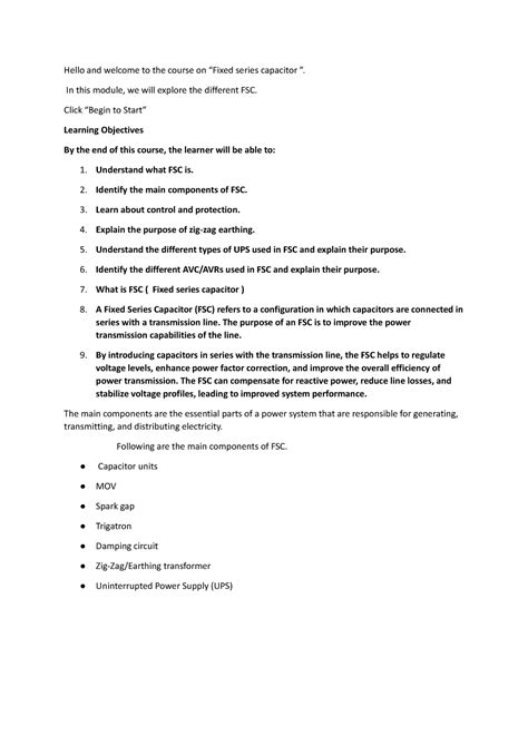 FSC and its components - Hello and welcome to the course on “Fixed ...