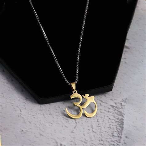 "OM" Spiritual Pendant Chain | Salty – Salty Accessories