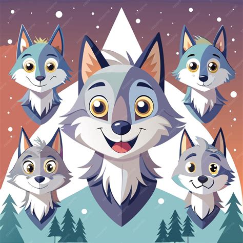 Image result for Cartoon Wolves