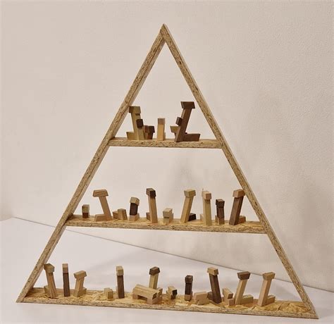 Albero di Natale in Pino Cileno Fenolico 3 ripiani 69 x 80 x 7 cm ...