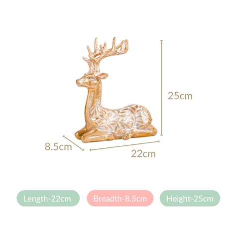 Resting Deer Showpiece Online - Premium Decor Object | Nestasia