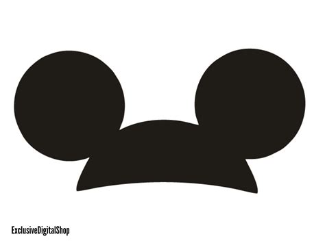 Mickey Mouse Head Silhouette Printable