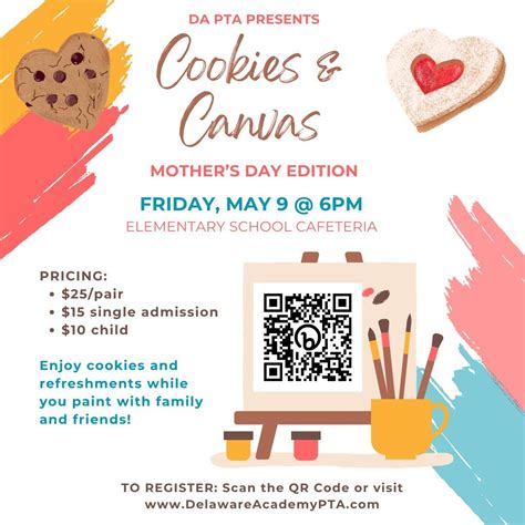 Delaware Academy PTA Cookies and Canvas! , DELAWARE ACADEMY ELEMENTARY ...