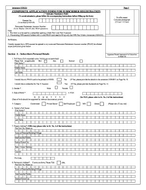 Composite Application Form for Subscriber Registration - Fill Out, Sign ...