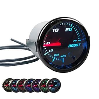 Black 52mm 2" Turbo Boost Gauge 0-30 PSI Pressure Vacuum Turbo Meter ...