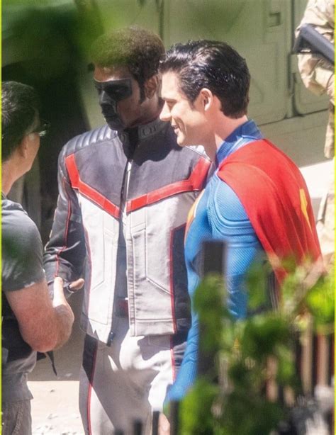 New set photos of Edi Gathegi as Mr. Terrific on the set of James Gunn ...