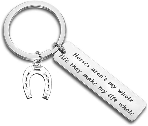 Buy PLITI Equestrian Keychain Gift Horses aren't My Whole Life They ...