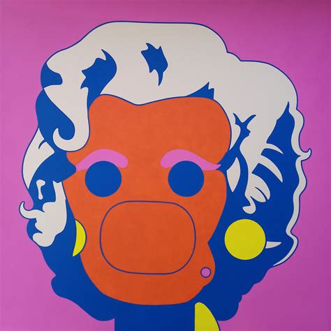 Marilyn Monroe orange on pink 11.22 (Andy Warhol) - Zamagni Arte