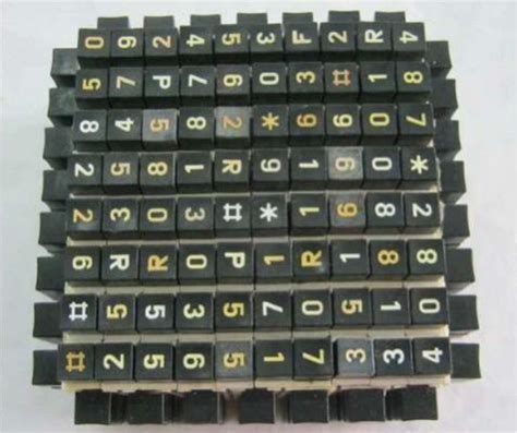 Old Telephone Push Button Keys Square Decorative Box Manufacturer ...