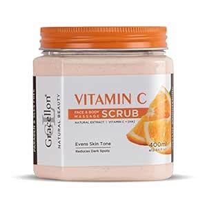 Buy Gracellon Vitamin C Face & Body Massage Scrub Instant Brightening ...