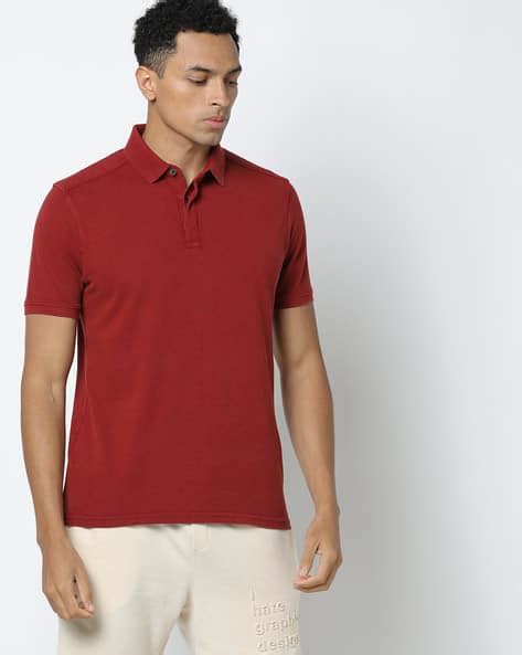 Slim Fit Polo T-Shirt with Spread Collar - Price History