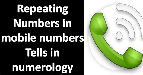what Repeating Numbers in mobile numbers tells in numerology - Abhishek ...