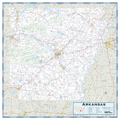 Arkansas Highway Wall Map – MAD MAPS
