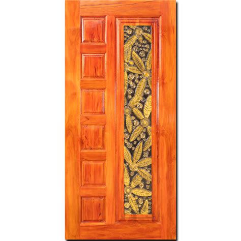 Ghana Teakwood | Carved & Polished Door | Twc 7 Panel Autumn CT 111 ...