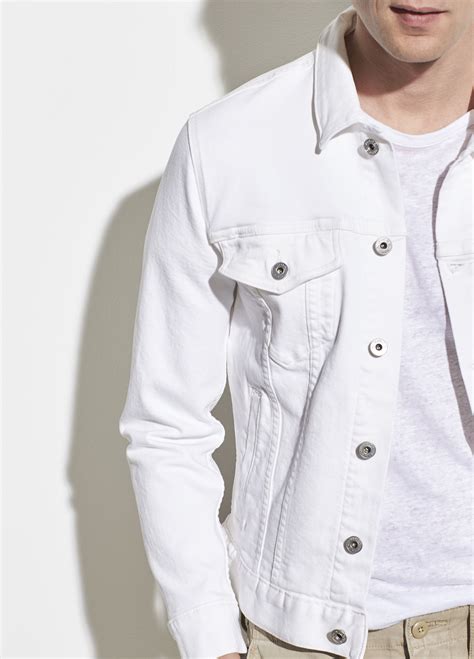 Mens White Denim Jacket Outfit at Joseph Cornwall blog