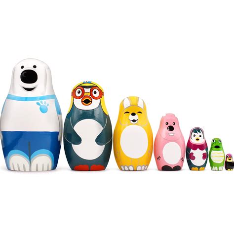 Buy MATRYOSHKA&HANDICRAFT Russian Nesting Dolls Cartoon Characters ...