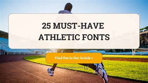 25 Athletic Fonts to Elevate Your Sports Branding