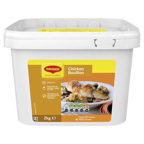 MAGGI CHICKEN BOUILLON POWDER 100L GLUTEN FREE -2x2K - Debriar
