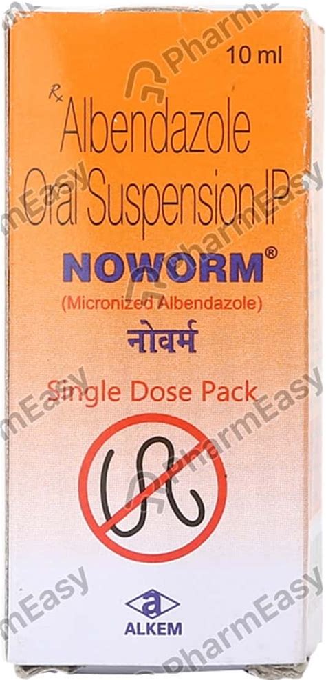 Noworm 200 MG/5ML Suspension (10): Uses, Side Effects, Price, Dosage ...