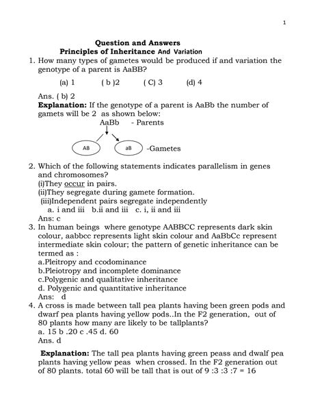 Image result for Learnohub Class 12 Principles of Inheritance