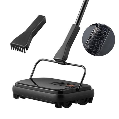 Amazon.com - VEVOR Carpet Sweeper Manual, Floor Sweeper with 300 ml ...