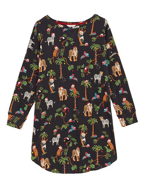 Buy Women's Animal Print Family Christmas Short Nightdress at Marks ...