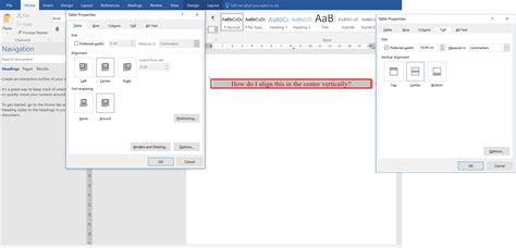 How To Center Vertically In Word