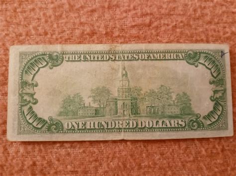 Sold Price: 1934 $100 DOLLAR BILL GREEN SEAL FEDERAL RESERVE NOTE ...