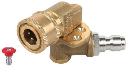 HU CREATIONS Quick Connecting Pivoting Coupler For Pressure Washer ...