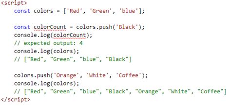 Image result for Push Method. JavaScript