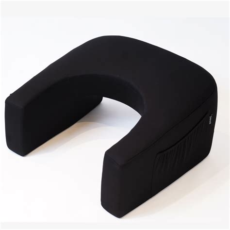 Happy elbows Large Black Lap Desk Pillow - (For Waist size upto 42 Inc