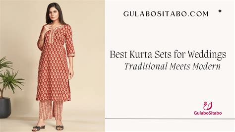 Perfect Kurta Sets for Weddings: Traditional Styles for Modern Women ...