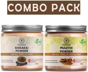 puranex 100% Natural & Pure Shikakai Powder For Restrains Hair Loss ...