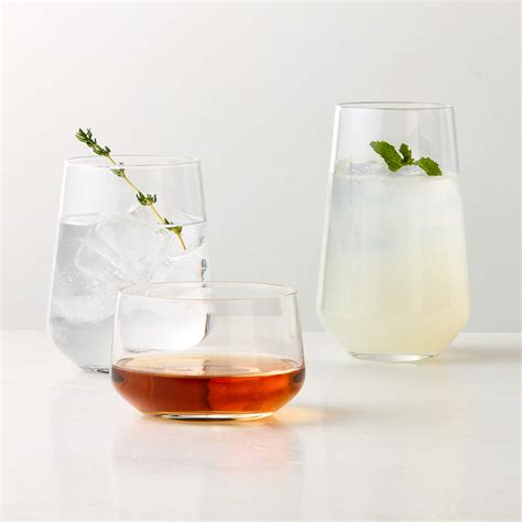 Muse Double Old-Fashioned Glasses Set of 6 + Reviews | CB2 Canada