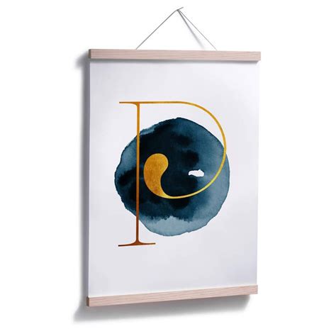 Poster – A golden letter P | wall-art.com