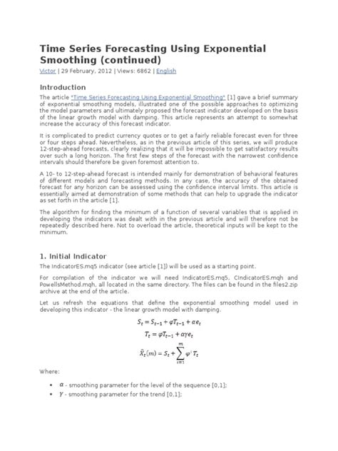 Image result for Exponential Smoothing Method