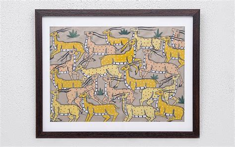 Buy Herd Of Deer | Odisha Pattachitra Painting | A3 Frame Online ...