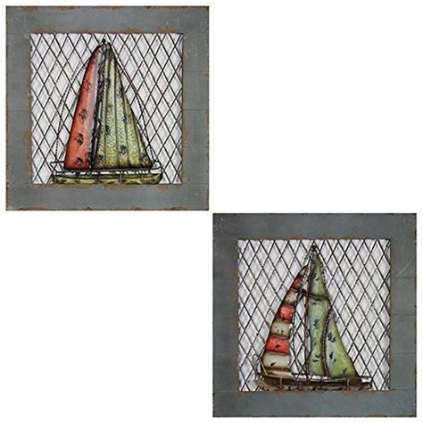 Buy Essential Décor Entrada Collection Wood and Metal Wall Decor, 19 by ...