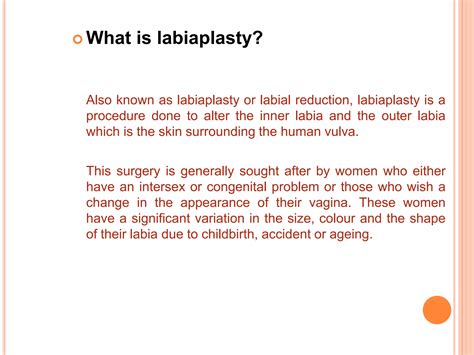 All you need to know about labiaplasty | PPTX