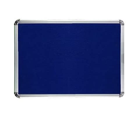 ALKOSIGN Astra Felt Notice Board - Blue (4 FT x 6 FT) (Landscape) with ...