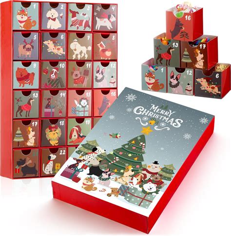 Amazon.com: Christmas Dog Advent Calendar | Reusable Dog Advent ...