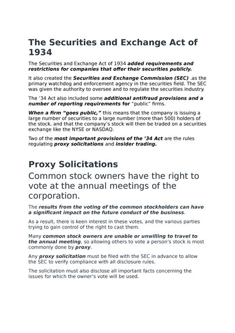 Section 3 Of Securities Exchange Act 1934 at Brian Soriano blog