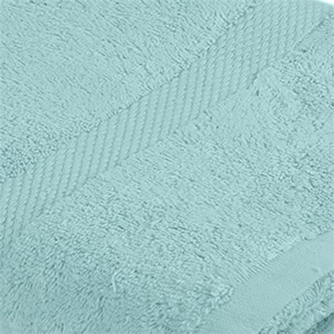 Plain Light Blue Cotton Bath Towel
