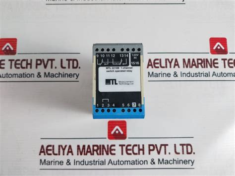 Mtl Mtl2210B 1-channel Switch Operated Relay – Aeliya Marine Tech