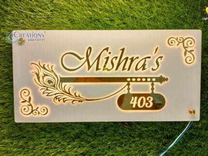 Buy LED Name plates & Light Name Boards Online | iCreations