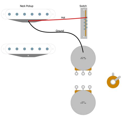 Guitar Wiring Diagrams 2 Pickups 1 Volume Tone