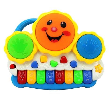 Buy Poonam_Enterprise Drum Keyboard Musical Toys Piano with Flashing ...