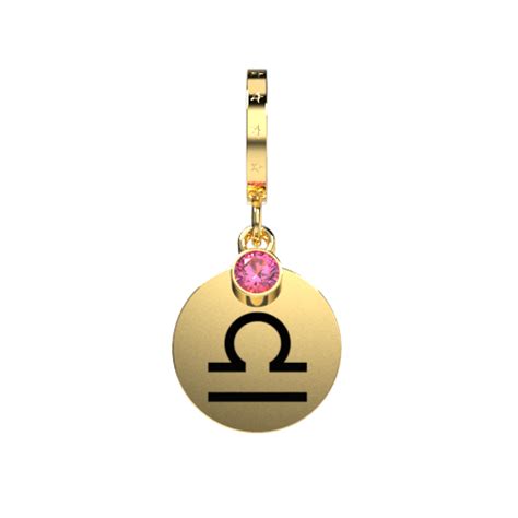 The Balanced Libran Charm-gold - Gold Charms - 925 sterling silver with ...