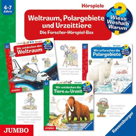 Weltraum, Polargebiete und Urzeittiere: Die Forscher-Hörspiel-Box ...