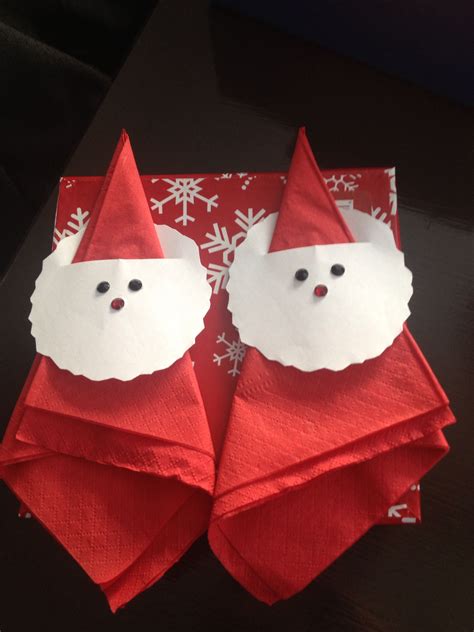 Napkins | Fun christmas decorations, Christmas cards to make, Xmas crafts